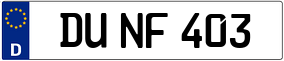 Trailer License Plate